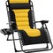 Best Choice Products Oversized Padded Zero Gravity Chair, Folding Outdoor Patio Recliner w/ Side Tray